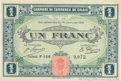 1 Franc FRANCE régionalisme et divers Calais 1916 JP.036.25 SUP