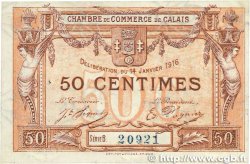 50 Centimes FRANCE régionalisme et divers Calais 1916 JP.036.28 TTB