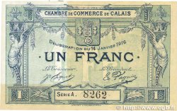 1 Franc FRANCE régionalisme et divers Calais 1916 JP.036.30 SUP