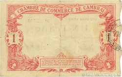 1 Franc FRANCE regionalismo e varie Cambrai 1914 JP.037.21 q.MB