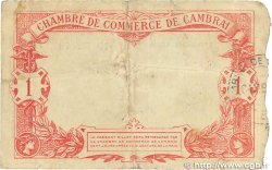 1 Franc FRANCE regionalism and miscellaneous Cambrai 1914 JP.037.21 F