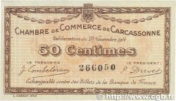 50 Centimes FRANCE régionalisme et divers Carcassonne 1914 JP.038.01 pr.SPL