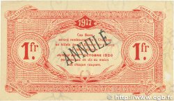 1 Franc Annulé FRANCE régionalisme et divers Chartres 1917 JP.045.08 TTB