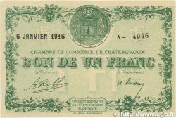 1 Franc FRANCE régionalisme et divers Chateauroux 1916 JP.046.17 SUP