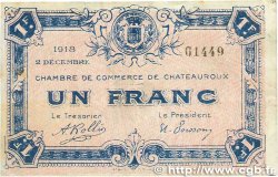 1 Franc FRANCE régionalisme et divers Chateauroux 1918 JP.046.19