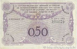 50 Centimes FRANCE Regionalismus und verschiedenen Chateauroux 1920 JP.046.24 SS