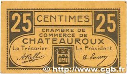 25 Centimes FRANCE régionalisme et divers Chateauroux 1918 JP.046.33 TTB