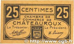 25 Centimes FRANCE Regionalismus und verschiedenen Chateauroux 1918 JP.046.33 fST+