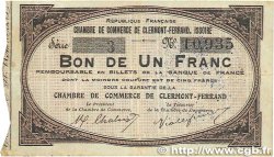 1 Franc FRANCE régionalisme et divers Clermont-Ferrand, Issoire 1918 JP.048.01 TB