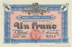 1 Franc FRANCE régionalisme et divers Cognac 1916 JP.049.03 pr.SPL