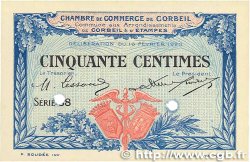 50 Centimes Spécimen FRANCE régionalisme et divers Corbeil 1920 JP.050.02