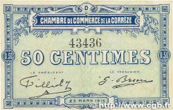 50 Centimes FRANCE regionalism and miscellaneous Corrèze 1915 JP.051.08