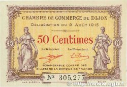 50 Centimes FRANCE régionalisme et divers Dijon 1915 JP.053.01 TTB+