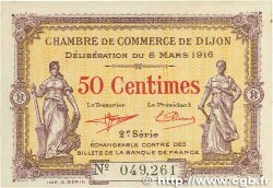 50 Centimes FRANCE régionalisme et divers Dijon 1916 JP.053.07 TTB
