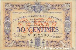 50 Centimes FRANCE regionalism and miscellaneous Évreux 1916 JP.057.02