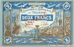 2 Francs Annulé FRANCE régionalisme et divers Fécamp 1920 JP.058.06 TTB
