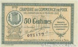 50 Centimes FRANCE régionalisme et divers Foix 1915 JP.059.05var. SUP