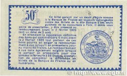 50 Centimes Annulé FRANCE regionalism and various Foix 1915 JP.059.09 AU+