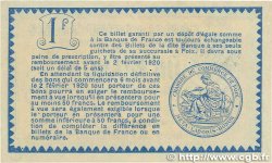 1 Franc Annulé FRANCE régionalisme et divers Foix 1915 JP.059.11 TTB+
