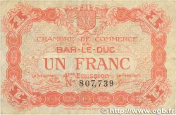 1 Franc FRANCE régionalisme et divers Bar-Le-Duc 1917 JP.019.15 TB