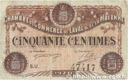 50 Centimes FRANCE régionalisme et divers Laval 1920 JP.067.03 TB