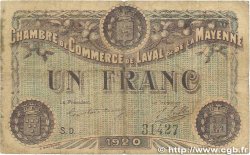 1 Franc FRANCE régionalisme et divers Laval 1920 JP.067.05 B