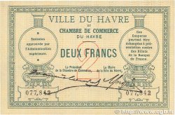 2 Francs FRANCE régionalisme et divers Le Havre 1914 JP.068.07 TTB