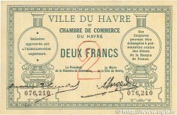 2 Francs FRANCE régionalisme et divers Le Havre 1914 JP.068.07