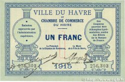 1 Franc FRANCE régionalisme et divers Le Havre 1915 JP.068.10 TTB+