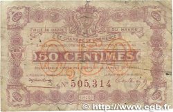 50 Centimes FRANCE régionalisme et divers Le Havre 1920 JP.068.26 B