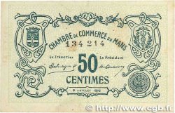 50 Centimes FRANCE régionalisme et divers Le Mans 1915 JP.069.01