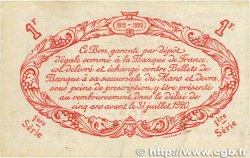 1 Franc FRANCE régionalisme et divers Le Mans 1915 JP.069.05 TTB