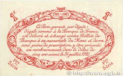 1 Franc Annulé FRANCE régionalisme et divers Le Mans 1915 JP.069.08 SPL+