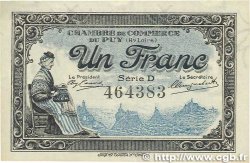 1 Franc FRANCE régionalisme et divers Le Puy 1916 JP.070.09 pr.SUP