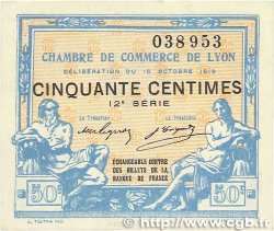 50 Centimes FRANCE régionalisme et divers Lyon 1919 JP.077.18 pr.NEUF