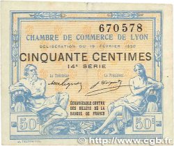 50 Centimes FRANCE régionalisme et divers Lyon 1920 JP.077.20 TB