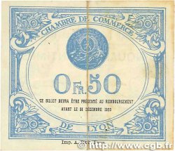 50 Centimes FRANCE Regionalismus und verschiedenen Lyon 1920 JP.077.22 S