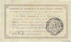 50 Centimes FRANCE régionalisme et divers Montluçon, Gannat 1917 JP.084.28 TTB