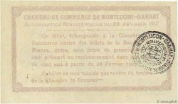 50 Centimes FRANCE régionalisme et divers Montluçon, Gannat 1917 JP.084.28 SUP
