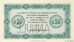 50 Centimes Annulé FRANCE Regionalismus und verschiedenen Nancy 1915 JP.087.02 ST