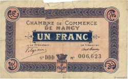 1 Franc FRANCE régionalisme et divers Nancy 1916 JP.087.08 B
