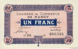 1 Franc FRANCE regionalismo y varios Nancy 1921 JP.087.51