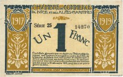 1 Franc FRANCE regionalism and miscellaneous Nice 1917 JP.091.05 F