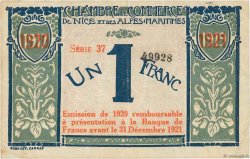 1 Franc FRANCE régionalisme et divers Nice 1917 JP.091.07 TB