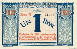 1 Franc FRANCE regionalism and miscellaneous Nice 1917 JP.091.07 XF+