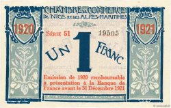 1 Franc FRANCE regionalism and miscellaneous Nice 1917 JP.091.07 UNC-