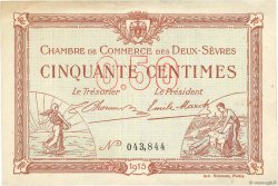 50 Centimes FRANCE regionalism and miscellaneous Niort 1915 JP.093.01 VF