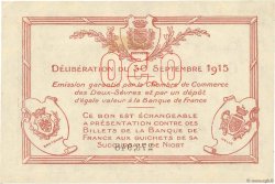 50 Centimes FRANCE régionalisme et divers Niort 1915 JP.093.01 TTB+