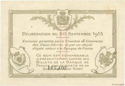 1 Franc FRANCE regionalism and miscellaneous Niort 1915 JP.093.03 VF+