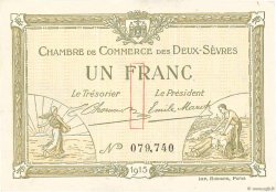 1 Franc FRANCE regionalism and miscellaneous Niort 1915 JP.093.03